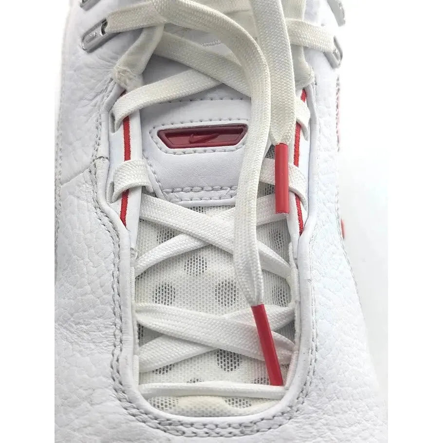 Imperfect: Nike LeBron NXXT Gen AMPD First Game Mens Size 8 White Black Red FJ1566 100 - SoleComfort.shoes