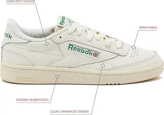 Reebok Club C 85 Vintage White Green Men's 10.5