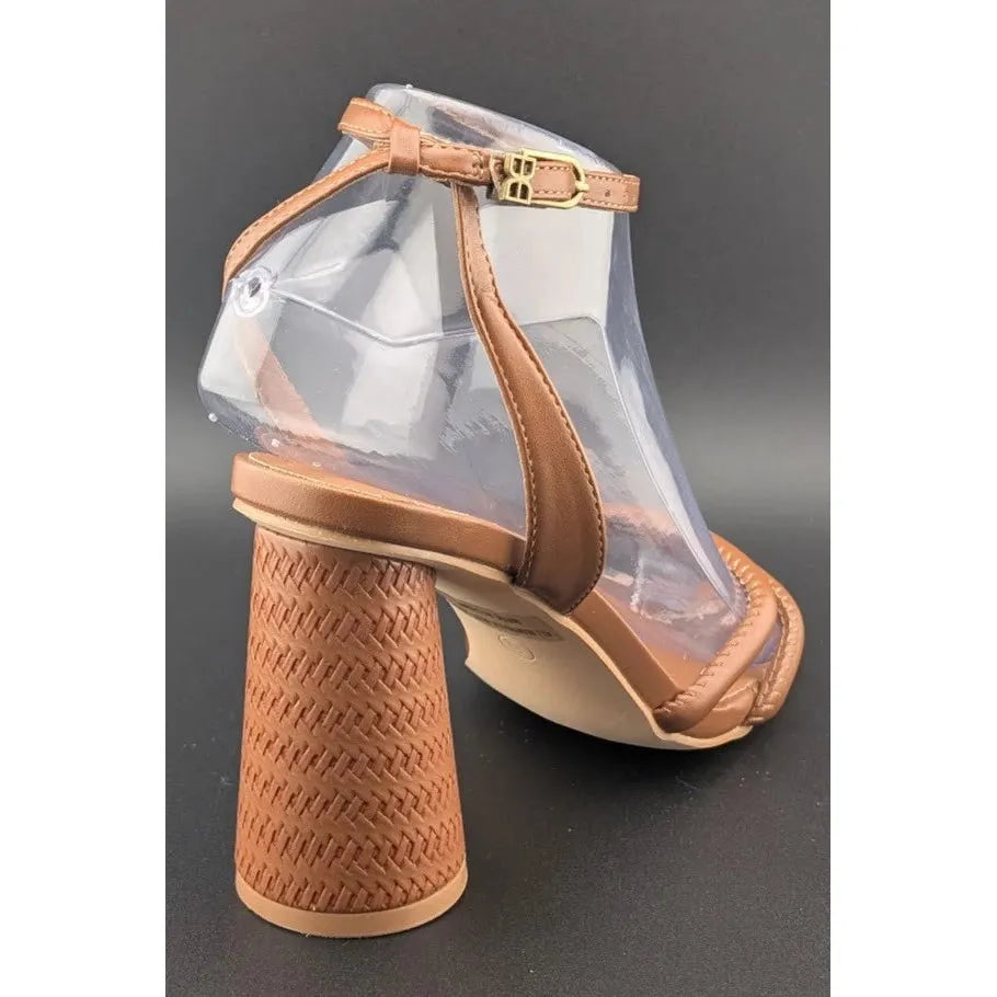 Viciously Vixen Size 6 Women's Block High Heels Square Toe Heeled Sandals Ankle SoleComfort.shoes