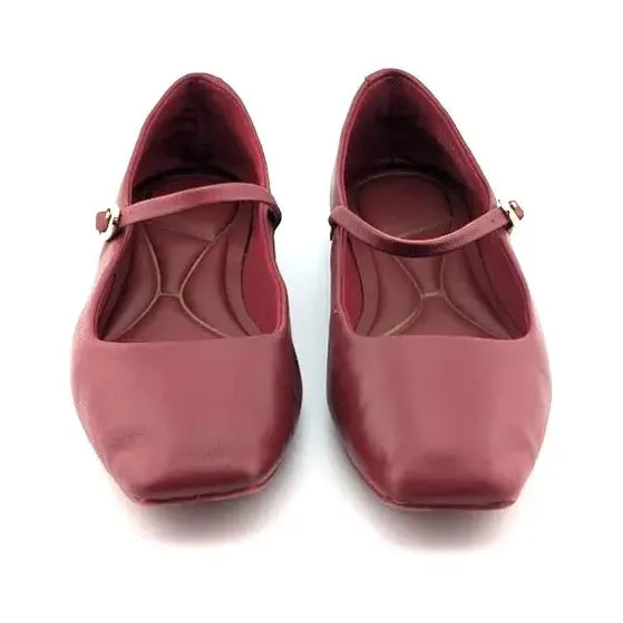 Pre-owned Kenneth Cole New York Womens Jasper Red Ballet Flats 7.5 Medium (B,M) SC2360 Kenneth Cole