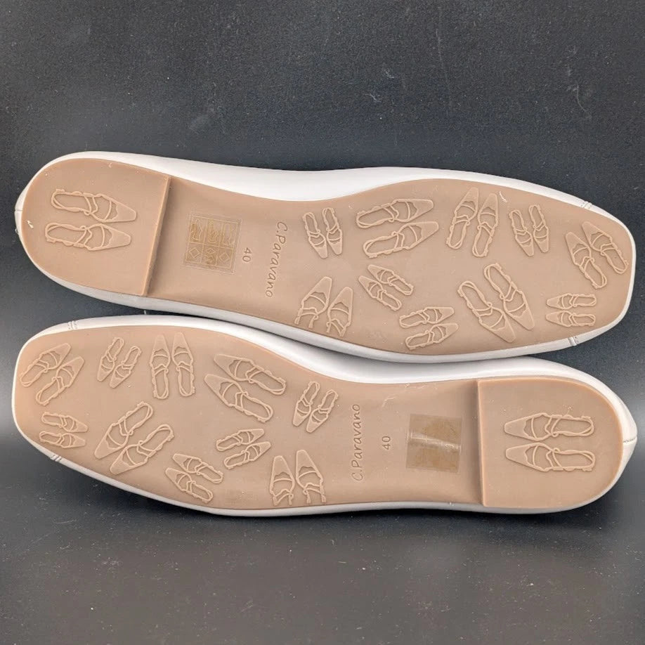 C.Paravano Women Ballet Flats Slip On Grey Sizes EU 40 & 41 (Fits 8.5 -9.5) C.Paravano
