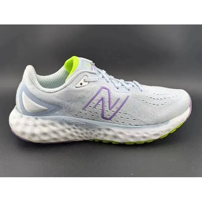 Pre-owned New Balance Fresh Foam EVOZ Womens Size 10, Mens Size 8.5 Light Blue / Purple New Balance