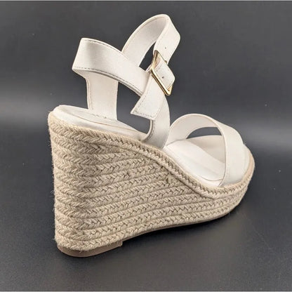 Vicki Vicki Women's Size 9 Open Toe 4-inch Wedge Platform Espadrilles SoleComfort.shoes