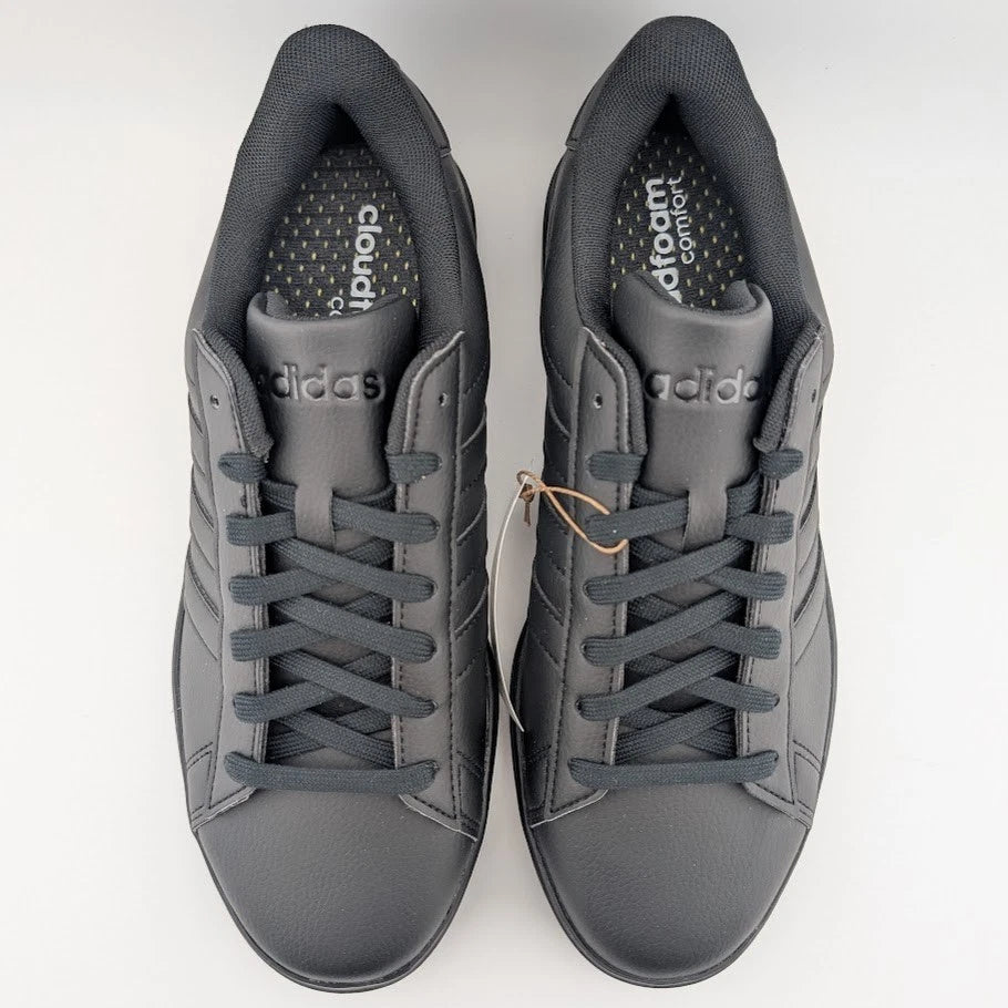 Adidas Men's Grand Court 2.0 Casual Sneakers Black/Black GW9198 Multiple Sizes SoleComfort.shoes