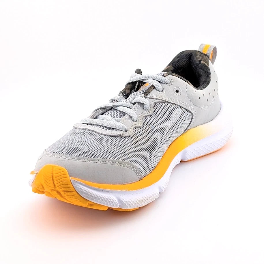 Under Armour Unisex's Grade School Assert 10 Running Shoe Size 5Y Grey/Orange SoleComfort.shoes