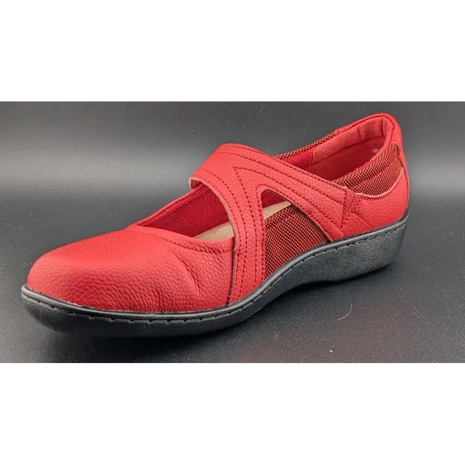 Oviaric Flats Mary Jane Dress Shoes Loafers Women’s 8 M Red Hook & Loop Closure SoleComfort.shoes