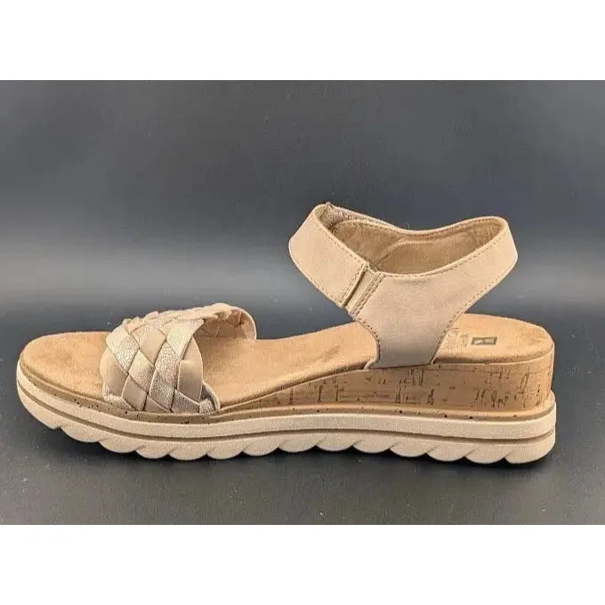 White Mountain Women's Size 10 Braided Strap Wedge Sandal New for Spring 2025 Women's sandals White Mountain