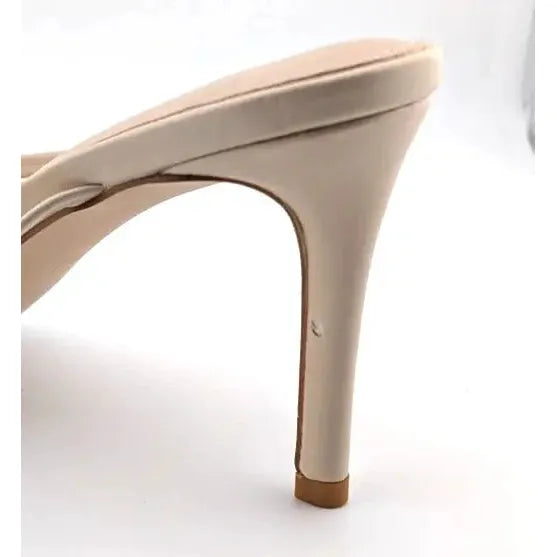 Coutgo Heeled Sandal Strappy Square Toe Fashion Thong Stiletto Size 9.5 Coutgo