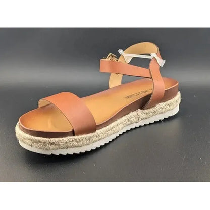 DREAM PAIRS 9.5 Women's Platform Espadrille Wedge Sandals Round Toe Causal Shoes - SoleComfort.shoes