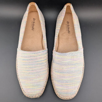 NEW Dr. Scholl's Size 8 Sunray Espadrille Slip On Jute Trimmed Sandal Sneaker SoleComfort.shoes