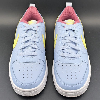 BIG KID'S Nike Court Borough Low 2 GS, UNISEX, Leather, BQ5448-405 | SUPER CLEAN SoleComfort.shoes