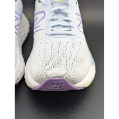 Pre-owned New Balance Fresh Foam EVOZ Womens Size 10, Mens Size 8.5 Light Blue / Purple New Balance