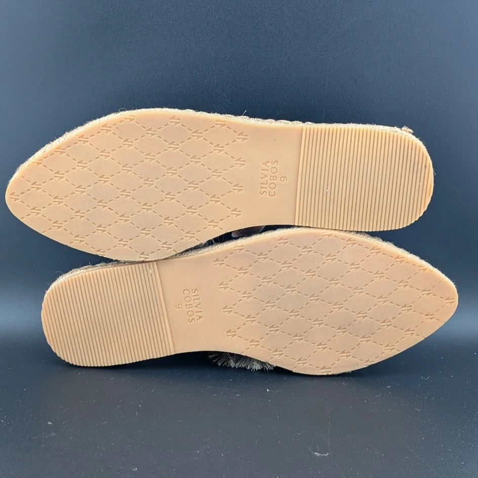 *NEW* Silvia Cobos Size 9 Womens Slip On Tassel Espadrilles Black Canvas S solecomfort.shoes ( SoleComfort.shoes