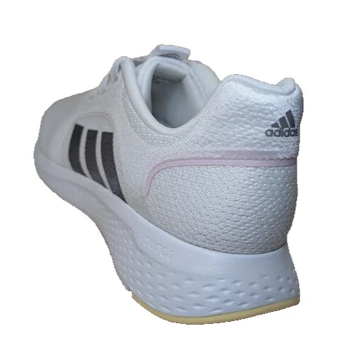 Pre-Owned adidas Women's Edge Lux 5 Sneaker, White/Coffee Metallic/Almost Yellow, 9.5