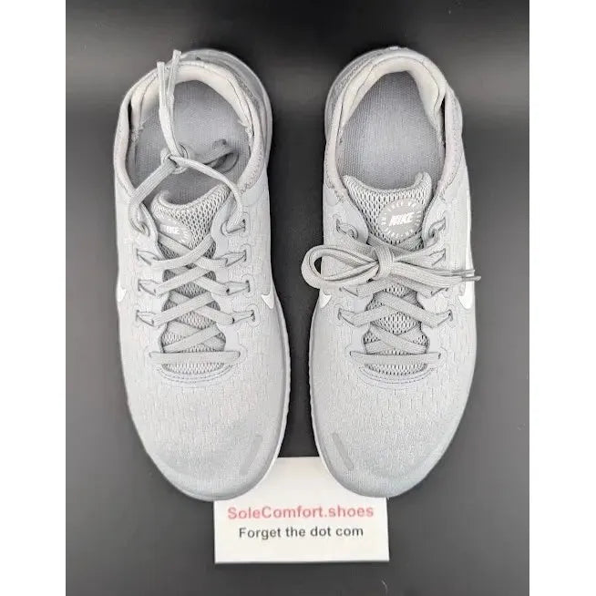 Womens Nike Size 7.5 Free Run RN 2018 Wolf Grey Black White 942837-003 Running - SoleComfort.shoes