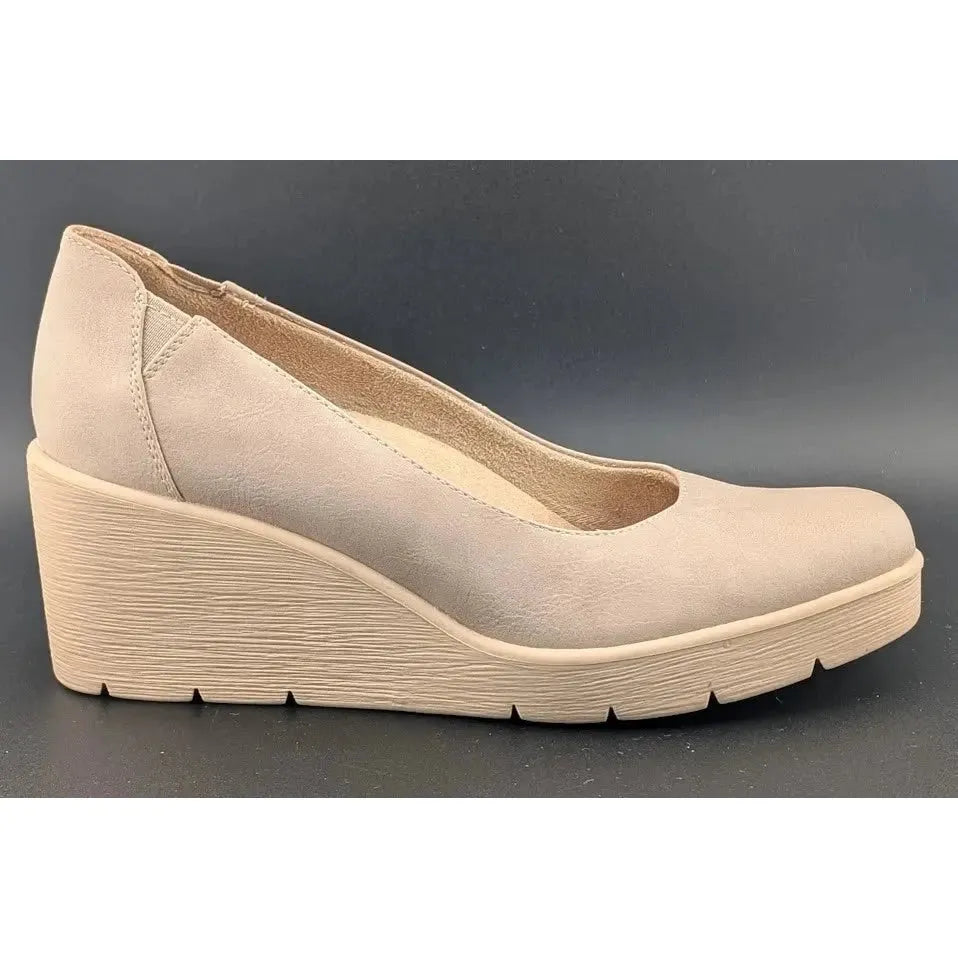 Soul Naturalizer About Time Women's Warm Taupe Nubuck Wedge Pumps NW/OB 5.5M SoleComfort.shoes