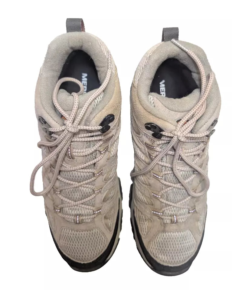 Pre-Owned Merrell Women's Moab 3 MID WP Boot Aluminum J036330 Size 11 (US) 42.5 (EU)