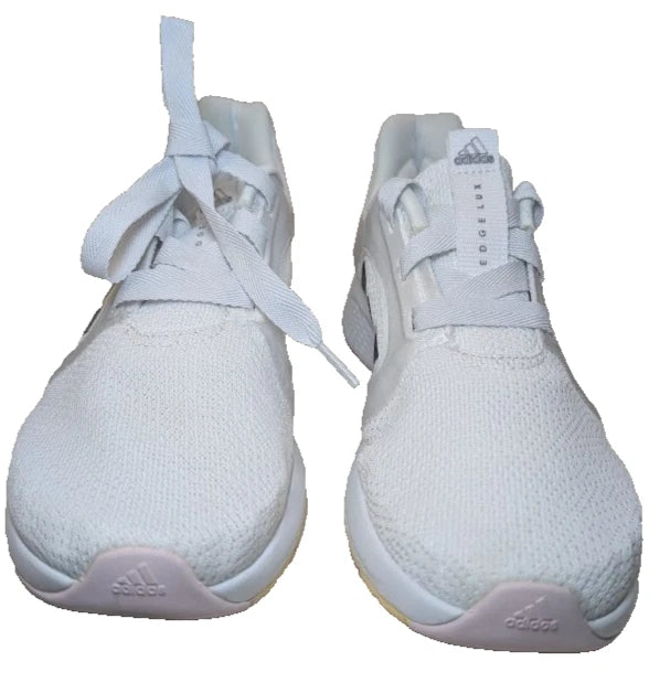 Pre-Owned adidas Women's Edge Lux 5 Sneaker, White/Coffee Metallic/Almost Yellow, 9.5