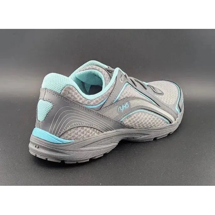 Women's Ryka Size 9W Womens Sky Walk Sneaker Shoe Grey/Aqua I46466M1020 - SoleComfort.shoes