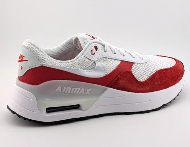 Nike Air Max System White/University Red DM9537-104 Men's Size 9