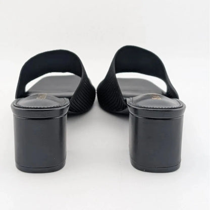 Women's Square Toe Chunky Block Heel Sandals - Open Toe Low Heel Mules Slides Shoe n Tale
