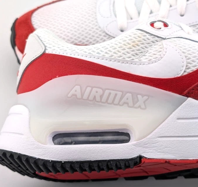 Nike Air Max System White/University Red DM9537-104 Men's Size 9