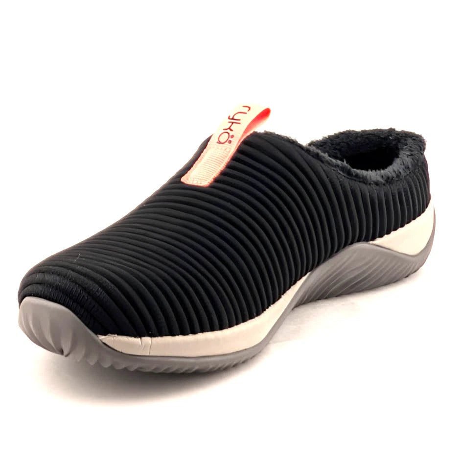 Ryka Echo Knit Mule 2 Women Shoes -Size 5M- Indoor/Outdoor Black A457368 SoleComfort.shoes
