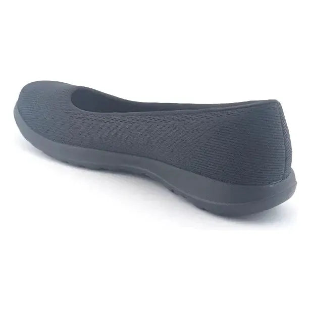 Women's Skechers Size 10 Go Walk Lite-Gem Black Woven Knit Ballet Flats Shoes - SoleComfort.shoes