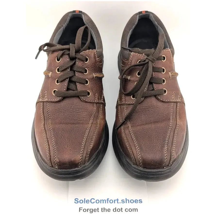 Men's Clarks Cotrell Walk Oxford, Tobacco Brown, Size 9.5 M US - SoleComfort.shoes