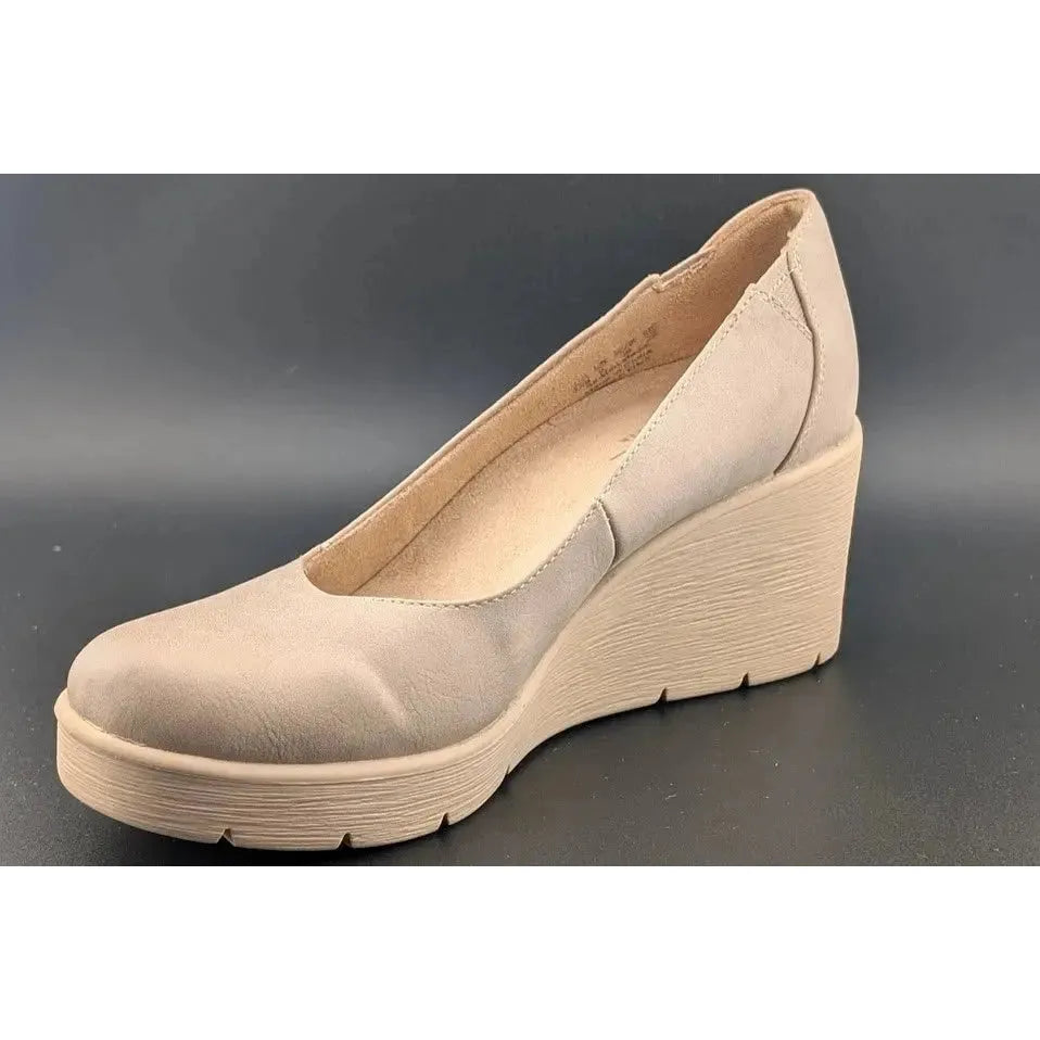 Soul Naturalizer About Time Women's Warm Taupe Nubuck Wedge Pumps NW/OB 5.5M SoleComfort.shoes