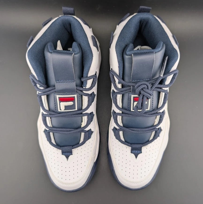 Fila Grant Hill 1 5BM00528-125 Women White Leather Athletic Basketball Shoes 8 SoleComfort.shoes