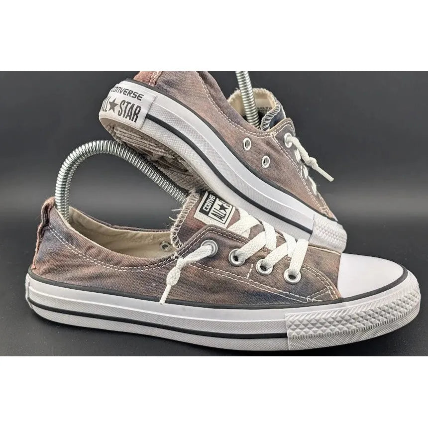 Converse Womens Size 8 CTAS Shoreline Slip On Sneaker Bleached Smoke Grey Shoe SoleComfort.shoes