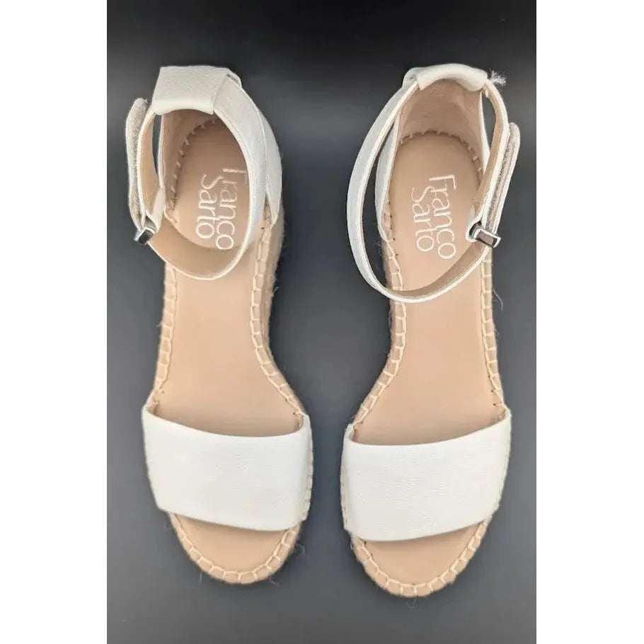 NEW Franco Sarto Women's Size 6M Clemens Espadrille Wedge Sandals SC2524 - SoleComfort.shoes