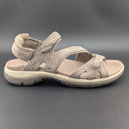 Dr Scholls Women's 7M Adelle Strap Sporty Slingback Sandal in Malt Taupe NIB SoleComfort.shoes