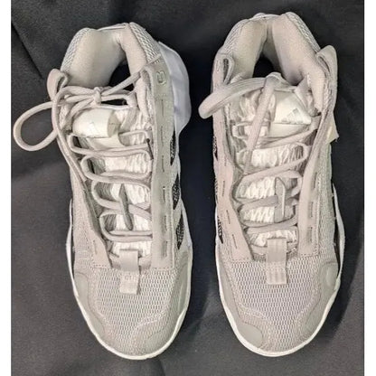 New adidas Womens Exhibit B Mid Basketball Shoes Gray White Black Size 6 / 9.5 / 10 adidas