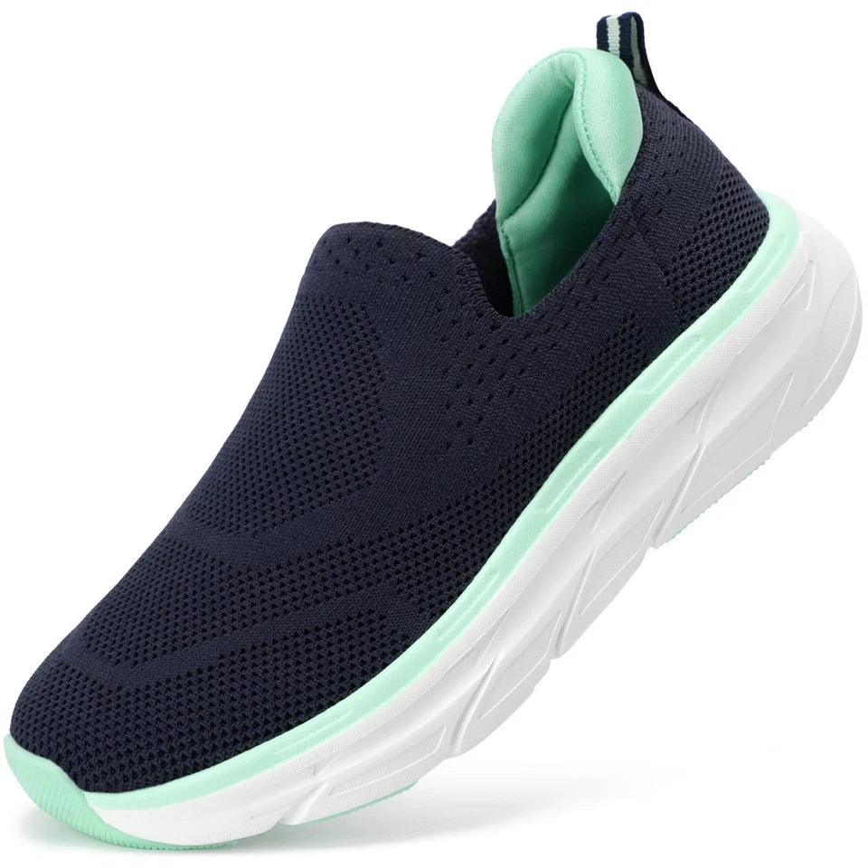 STQ Women's Arch Support Comfort Size 6.5 Walking Shoes with removable insole.