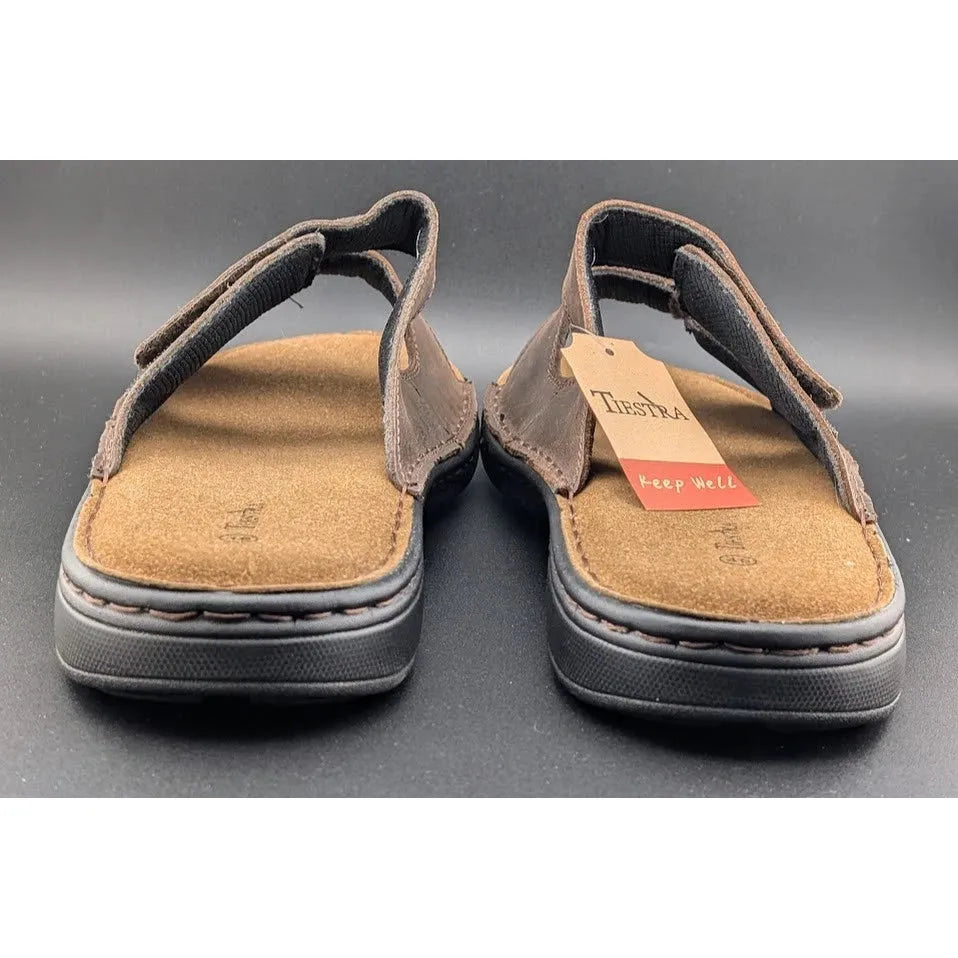TIESTRA Men's Size 13 / 46 Slides Sandals Casual Comfortable Slip On Slippers SoleComfort.shoes