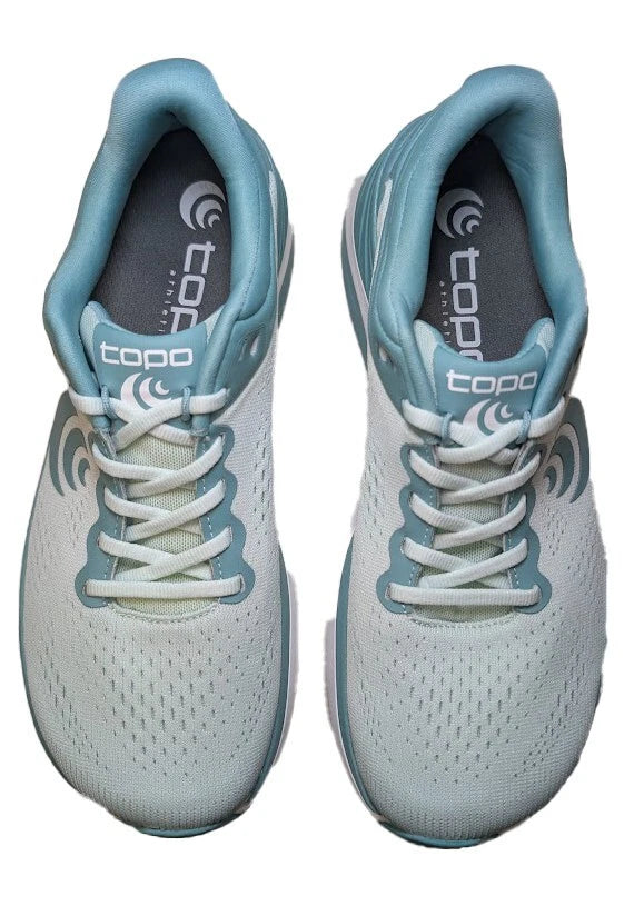 TOPO Ultrafly 4 Women's Size 7 | Mint Green Lace Athletic Running Sneakers Shoes