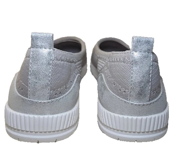 Easy Spirit Size 9.5W Women's SE Glitz 2 Sneaker, Beige Cushion and Flex