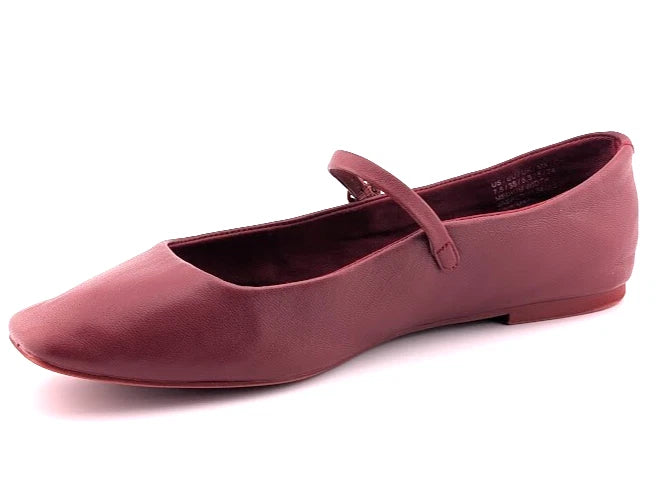 Pre-owned Kenneth Cole New York Womens Jasper Red Ballet Flats 7.5 Medium (B,M) SC2360