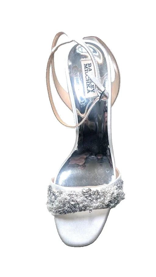 Badgley Mischka Clara Women's Embellished Strap Evening Shoe Size US 11 EU 42