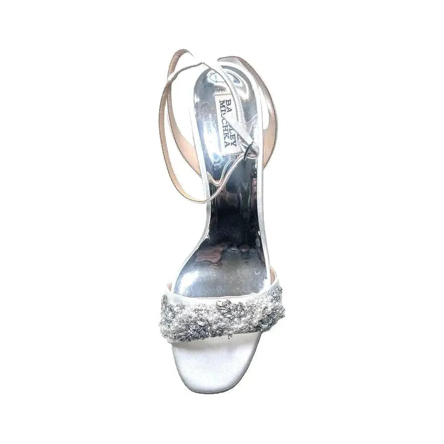 Badgley Mischka Clara Women's Embellished Strap Evening Shoe Size US 11 EU 42 Badgley Mischka