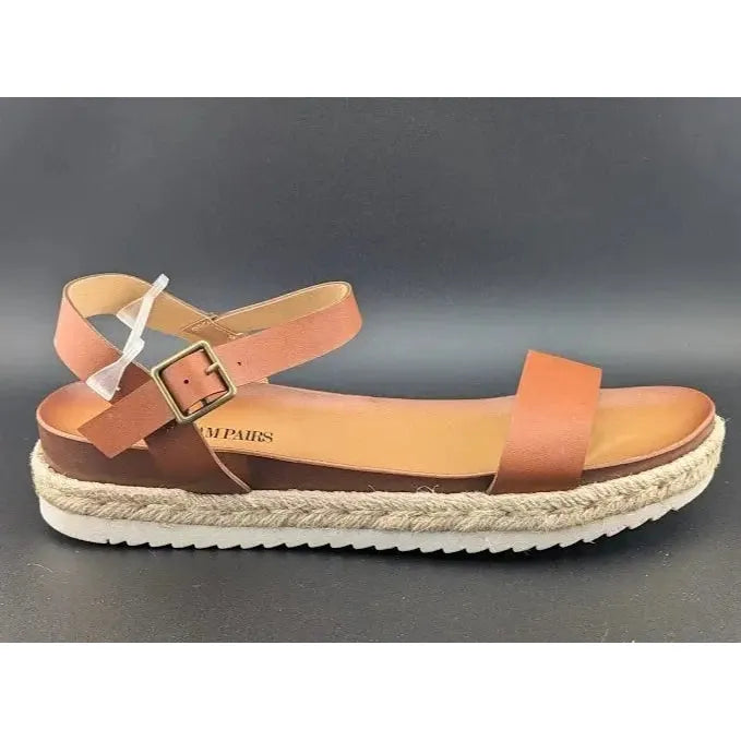 DREAM PAIRS 9.5 Women's Platform Espadrille Wedge Sandals Round Toe Causal Shoes - SoleComfort.shoes