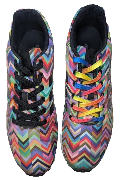 adidas Mens Size 11 ZX Flux Chevron Multicolor Torsion Lace-Up Sneaker B2539
