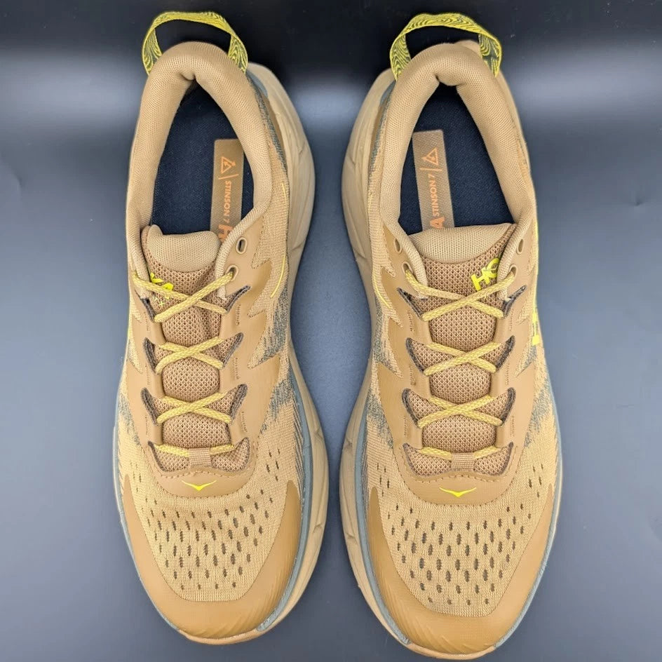 HOKA Skyline Float X Brown Pollen Hiking Shoes 114160-FLX Mens Size 11.5 Hoka