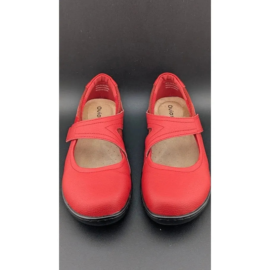 Oviaric Flats Mary Jane Dress Shoes Loafers Women’s 8 M Red Hook & Loop Closure SoleComfort.shoes