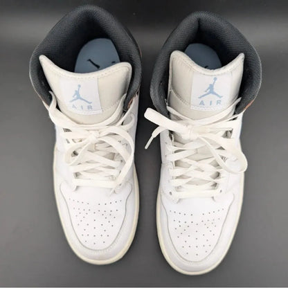 Jordan 1 Retro SE Mid Size 9.5 -Brown Blue Grey FQ7831-142 Sample Shoe SoleComfort.shoes