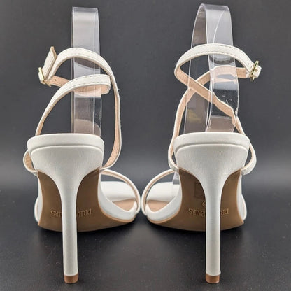 DREAM PAIRS Women High Heel Sandals Open Toe Ankle Strap Wedding Party Sandals SoleComfort.shoes