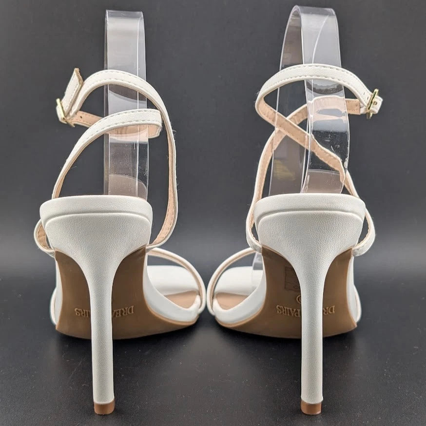 DREAM PAIRS Women High Heel Sandals Open Toe Ankle Strap Wedding Party Sandals SoleComfort.shoes