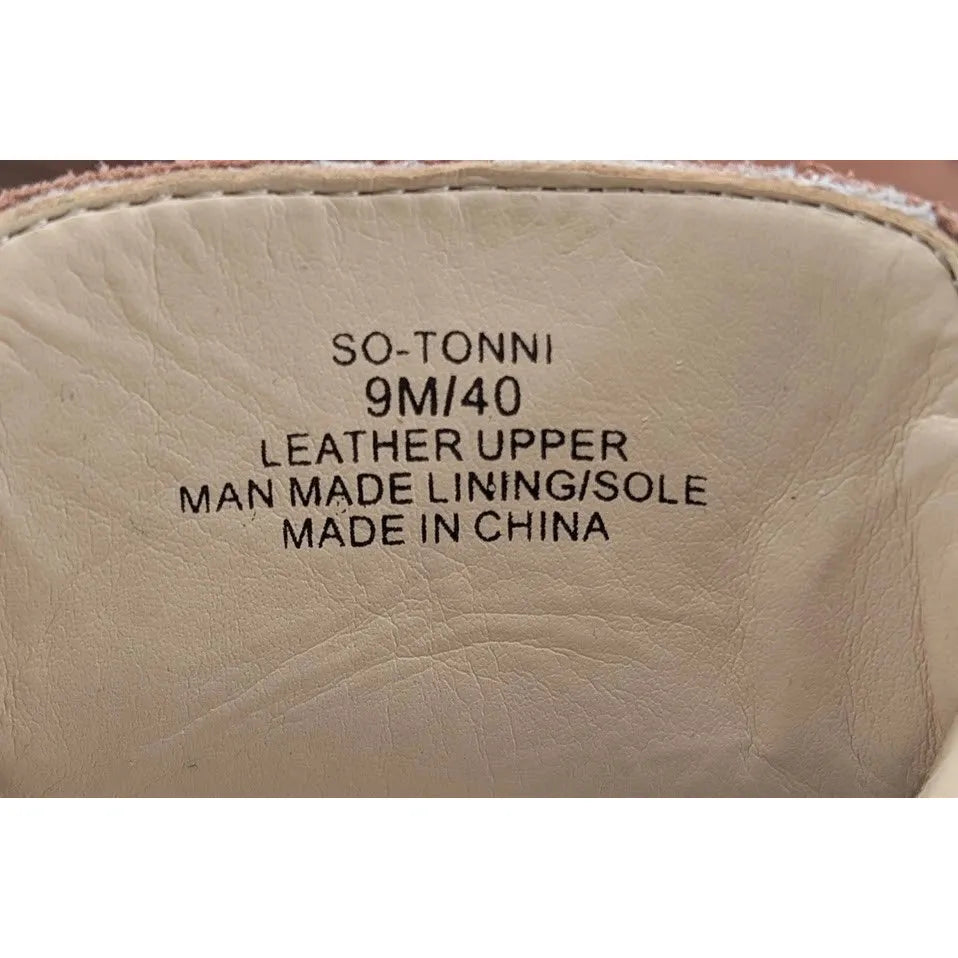Sole Society Size 9M So-Tonni Open Toe Suede Ankle Booties Sunset Tan Sandal SoleComfort.shoes